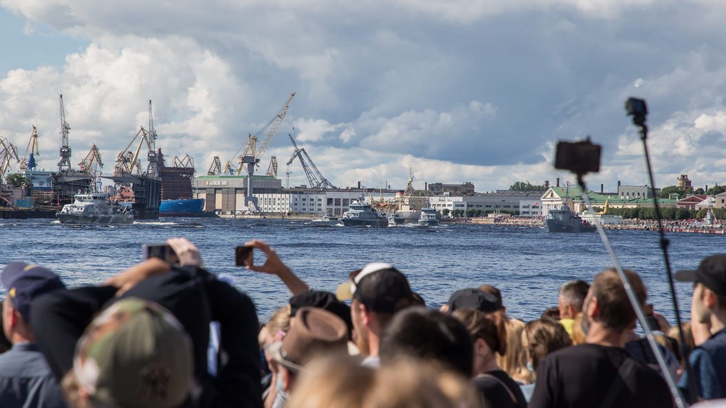 Английская набережная парад ВМФ