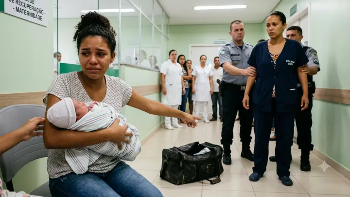 В Бразилии медсестра пыталась украсть младенца из роддома и вынести его в сумке