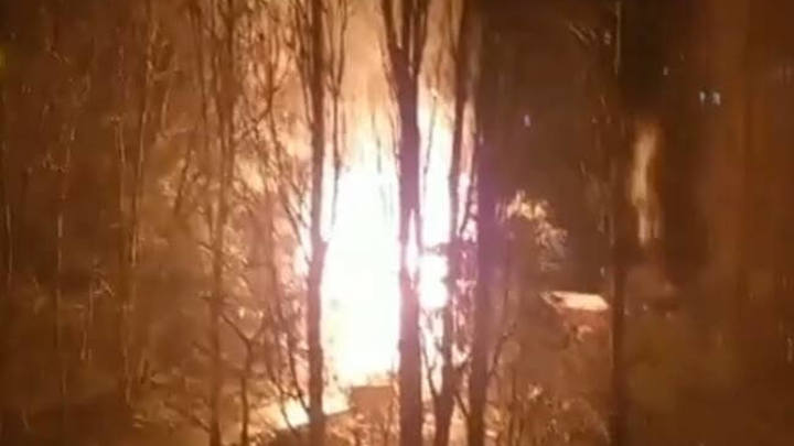 В Сочи потушили барак на улице Мацестинской