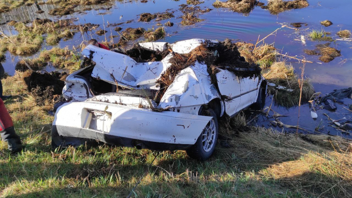 В Красноярском крае 5 человек утонули в перевернувшейся Тойоте