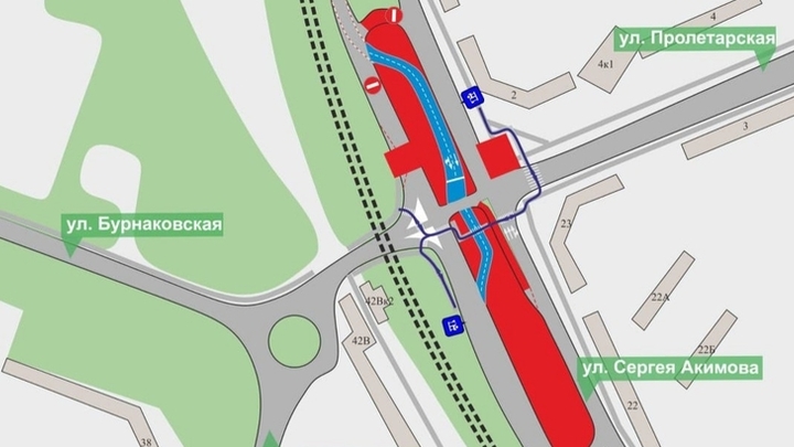 Движение транспорта по улице Акимова изменится в Нижнем Новгороде