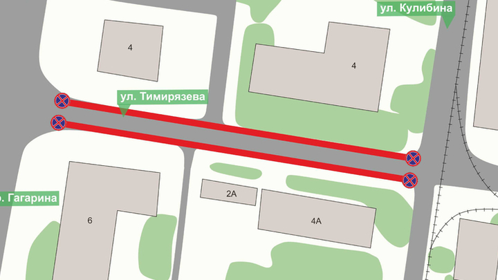 Остановку и стоянку запретят на улице Тимирязева в Нижнем Новгороде с 29 сентября