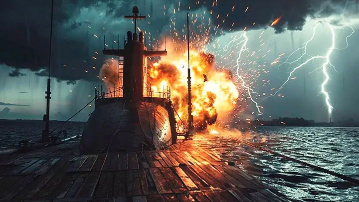 Взорвали русскую подлодку: Атака, пожар, шампанское в Киеве. И – зря. Что осталось за кадром