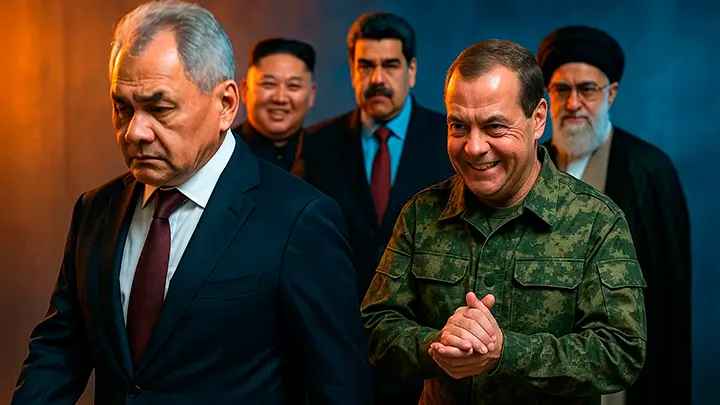 Шойгу уходит, приходит Медведев: Дух войны? Стратегические друзья России готовят Западу грузинский сценарий