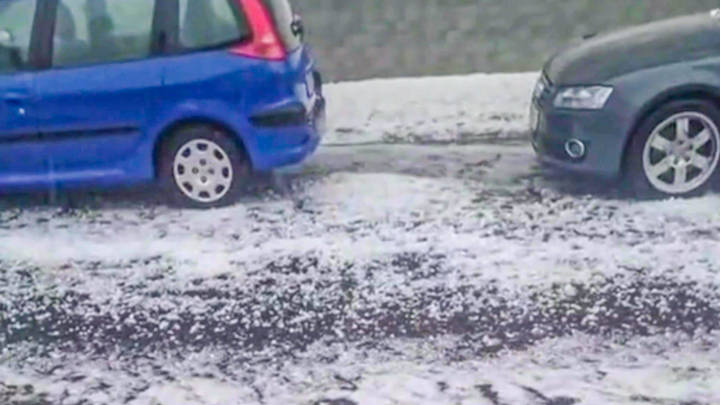 В Туапсинском районе выпал град размером с горох