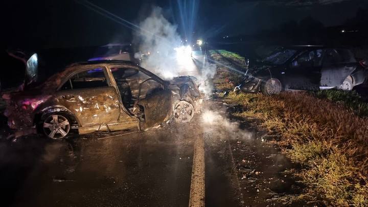 В полиции рассказали подробности ДТП со сгоревшей Mazda 6 в Самарской области