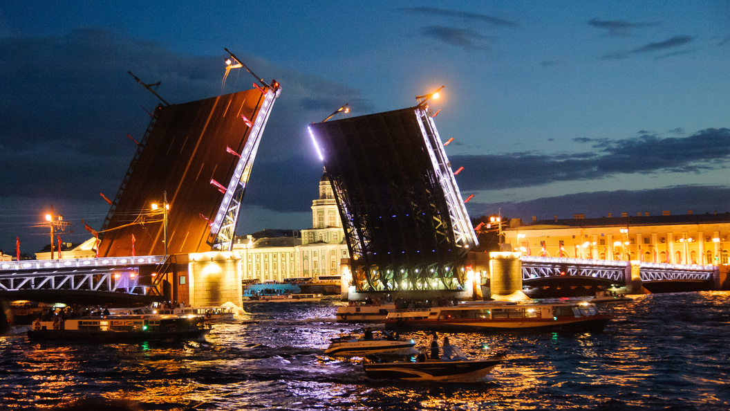 Фото развод дворцового моста