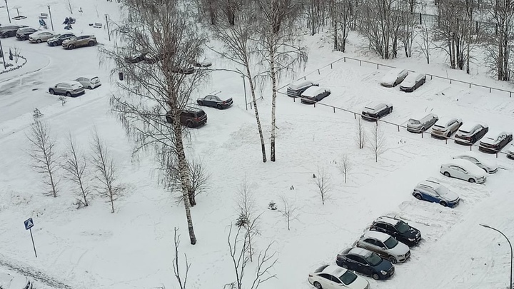 Нижегородский дворник нарисовал новую картину на футбольном поле ЖК Седьмое небо