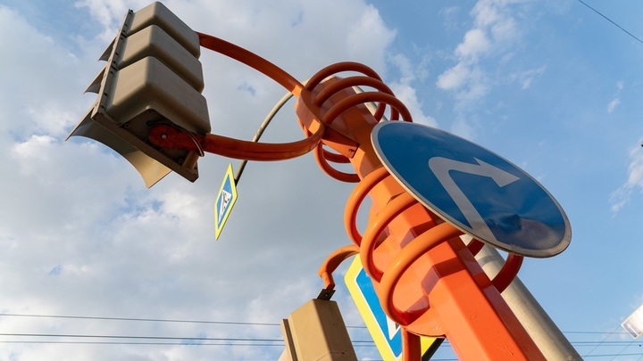 В Кемерове изменили схему движения на перекрестке Кузнецкого и Советского проспектов