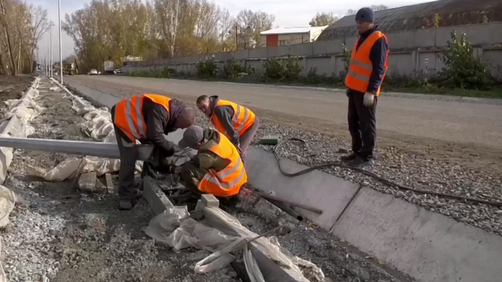 Срок ремонта улицы 1-я Стахановская в Кемерове продлили еще не месяц