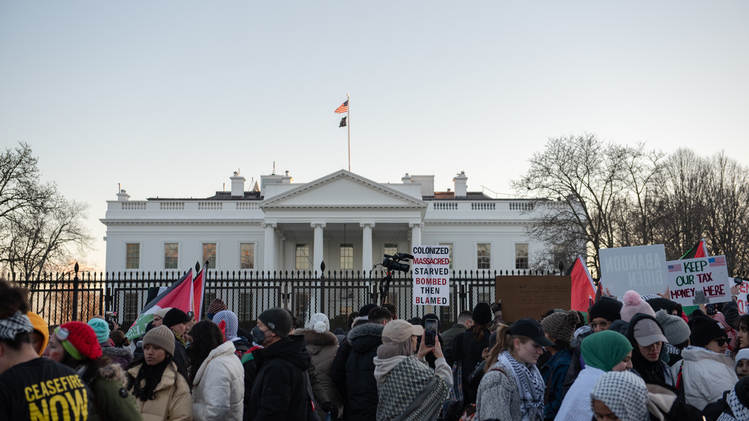 White house protest palestine