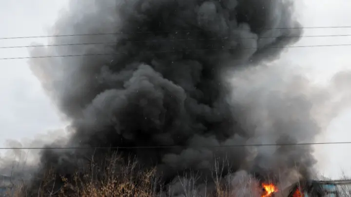 В Сумской области на складе боеприпасов ВСУ произошёл взрыв