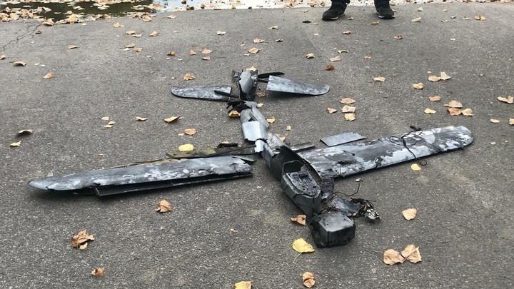 Внутри взрывчатка, на крыльях - нацистская символика: В Курской области посадили два БПЛА