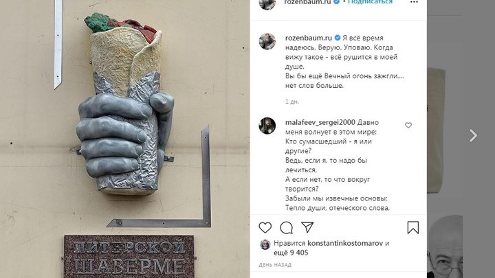 Автор памятника петербургской шаверме за свой шедевр ответит по закону