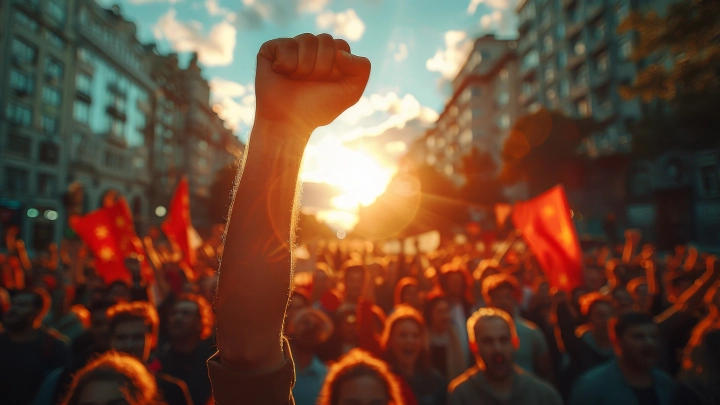 В Ирландии прошёл митинг против мигрантов с портретами Путина