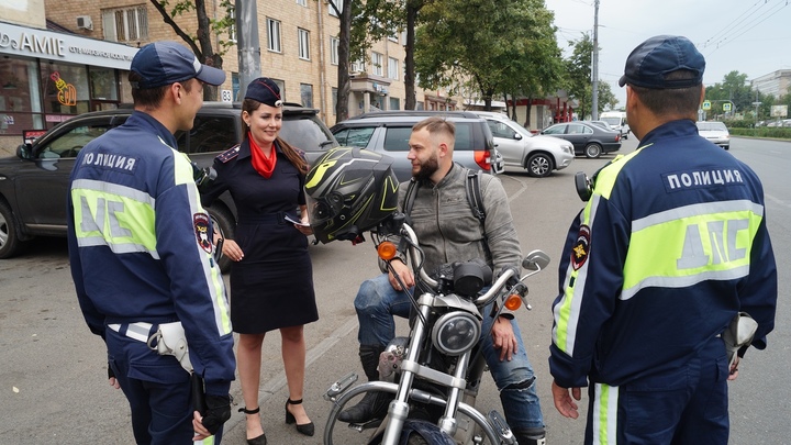 В Челябинске ГИБДД выходит на спецоперацию Мотоциклист