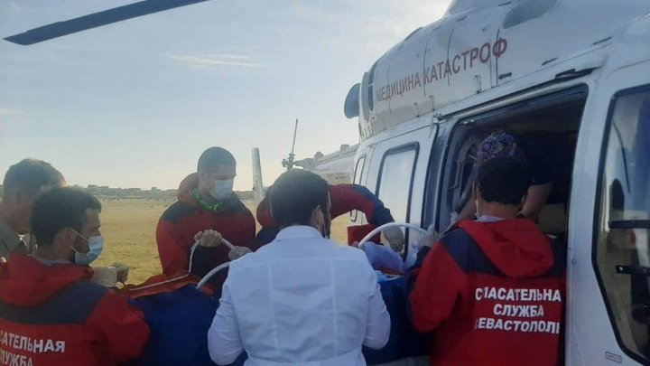 В Краснодар бортом санавиации доставили девочку, пострадавшую при пожаре в Севастополе