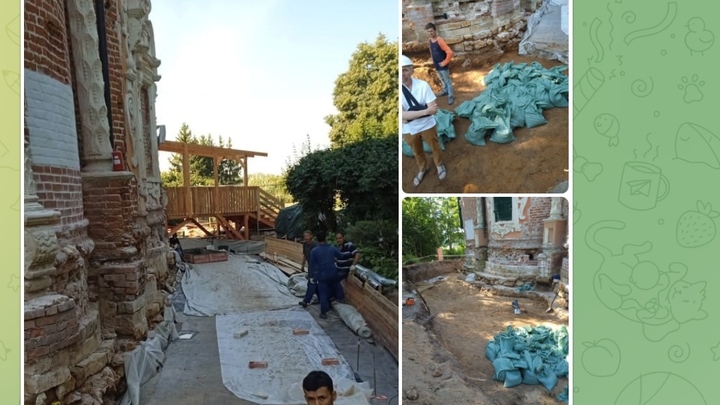 Во время реставрации церкви Одинцово снесли гульбище 17 века