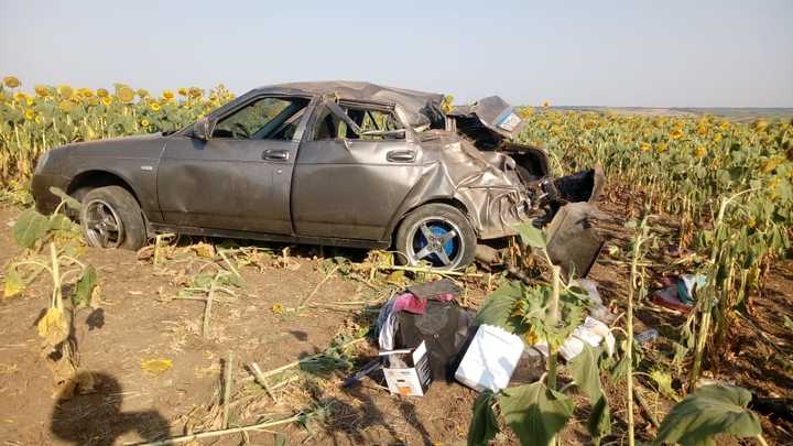 В Ростовской области водитель уснул за рулём и устроил ДТП: пострадали две маленькие девочки