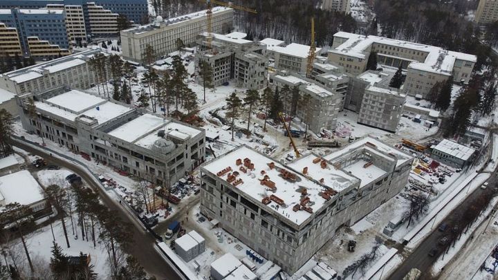 В Академгородке Новосибирска завершили монолитные работы на стройке нового кампуса НГУ