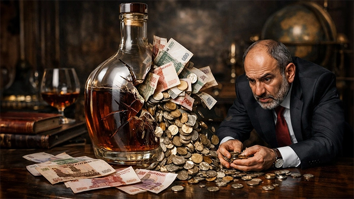 Пашинян нахамил Путину и остался без кошелька. Русские  ответили  жёстко: Наступило коньячное похмелье