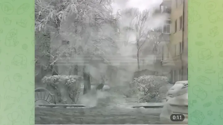 Два человека пострадали от снегопада в Балашихе: появилось видео