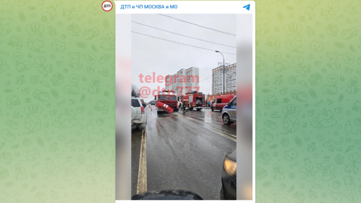 Человек погиб в ДТП с пожарной машиной в Зеленограде