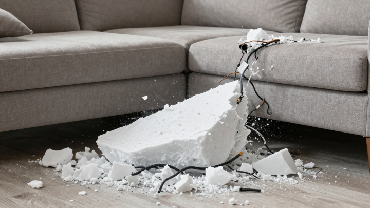 В США глыба льда с неба пробила крышу дома и чуть не убила женщину