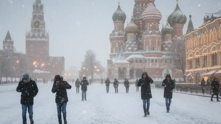 Москвичей предупредили о резком похолодании и метели