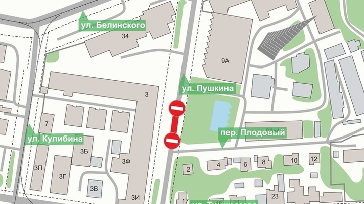 Улицу Пушкина частично закроют в Нижнем Новгороде с 13 марта
