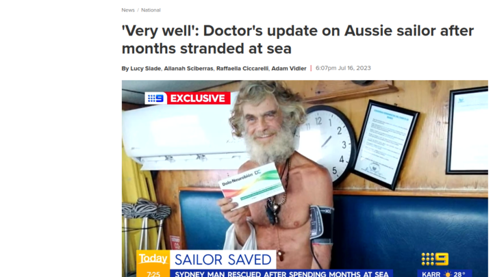 В Тихом океане спасли рыбака с собакой, пропавших три месяца назад