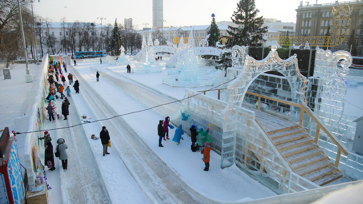 В парке Маяковского зимой установят самую высокую на Урале горку