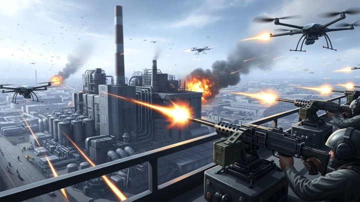 Массированная атака украинских дронов обрушилась на города Краснодарского края: ранены два человека, горит резервуар с горючим