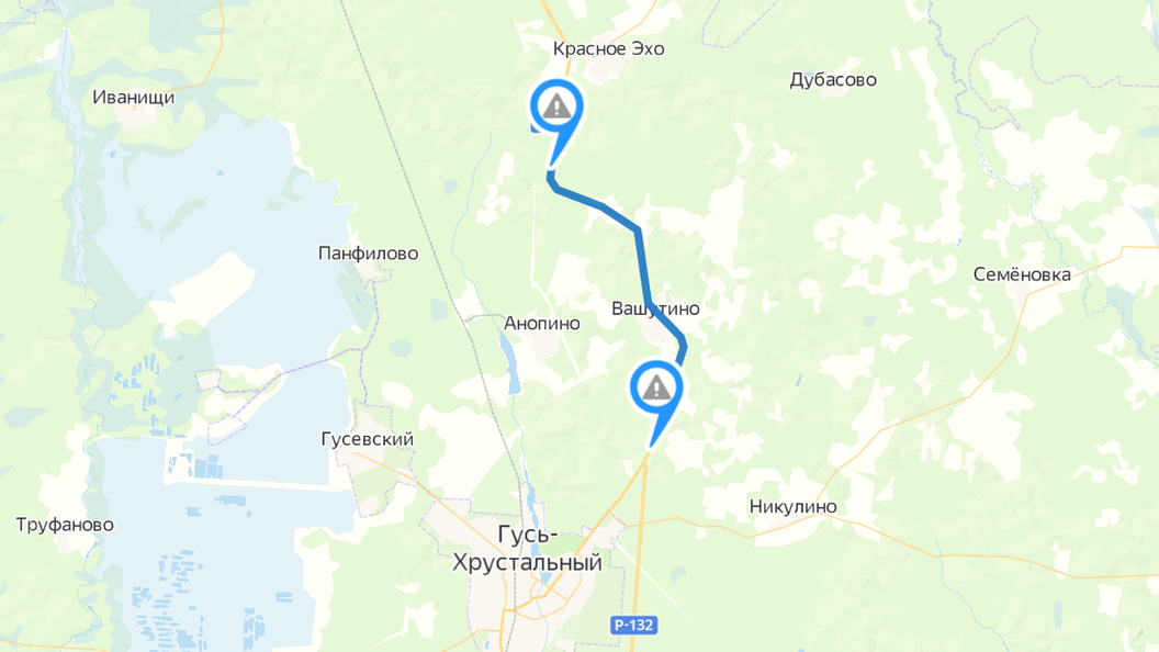 Карта осадков в гусь хрустальном