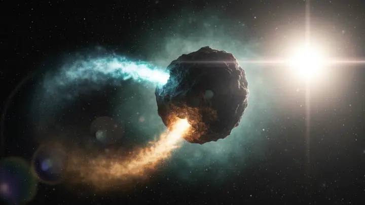 Новая загадка 3I/ATLAS: инопланетный корабль выбросил двойные струи у Солнца