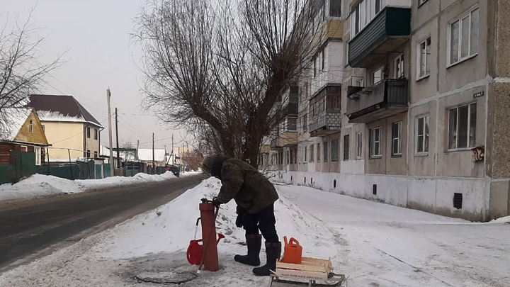 В Кургане из-за морозов замёрзли 52 водоразборные колонки