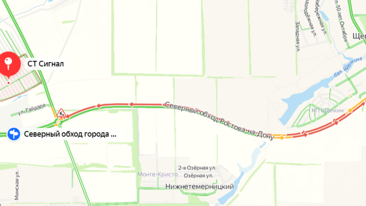 Огромная пробка на Северном обходе Ростова 17 мая: Причины