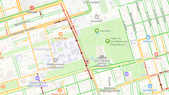 Пробка в центре Ростова 18 мая: Что известно