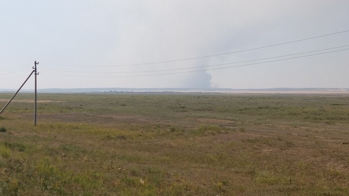 На юге Челябинской области полыхает лес