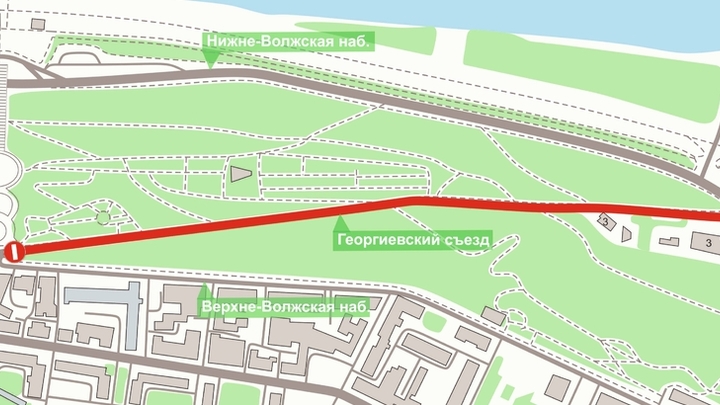 Георгиевский съезд временно закроют для автомобилей в Нижнем Новгороде