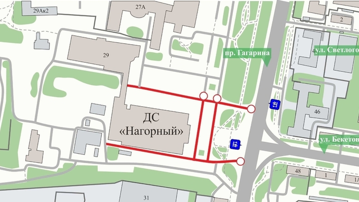 Проезд у Дворца спорта закроют в Нижнем Новгороде 9 октября