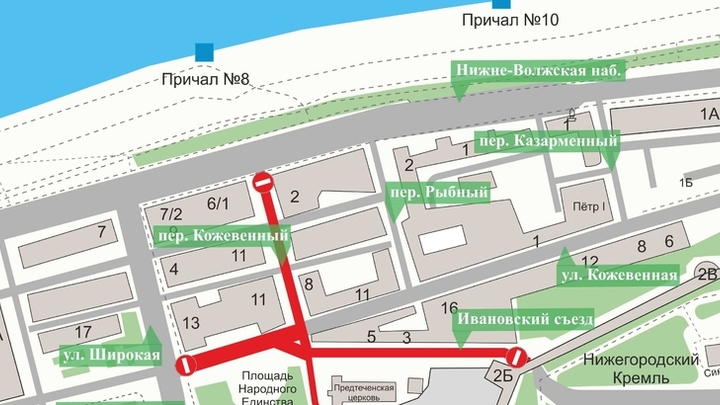Несколько улиц закроют для движения в Нижнем Новгороде 22 сентября