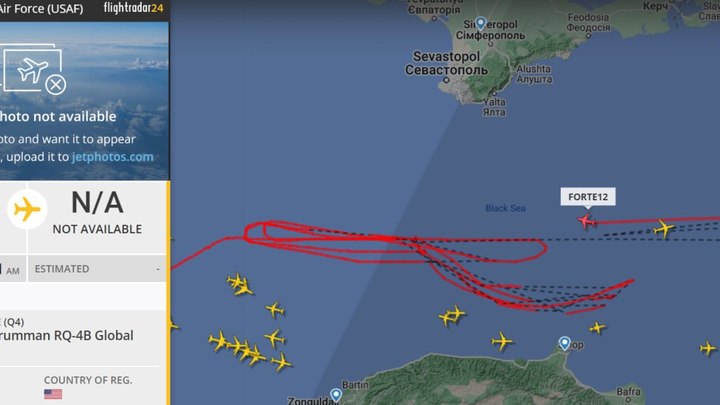 Американский  беспилотник-разведчик дважды подлетал к берегу Новороссийска
