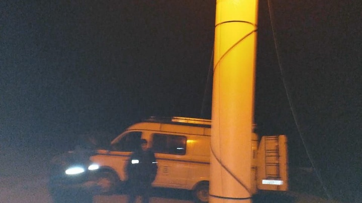 В Северском районе установили световую башню для спасения потерявшегося мужчины