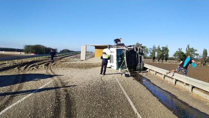 На Кубани в ДТП с зерновозом погиб водитель «Лады»