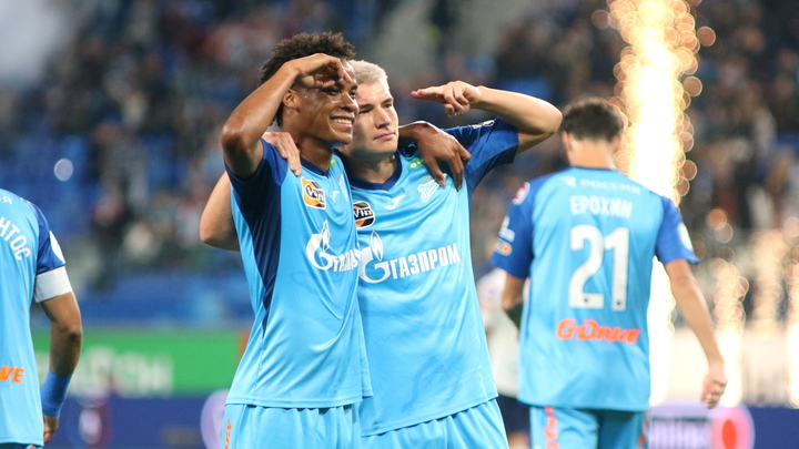 Зенит после победы над Ахматом вплотную подобрался к Краснодару