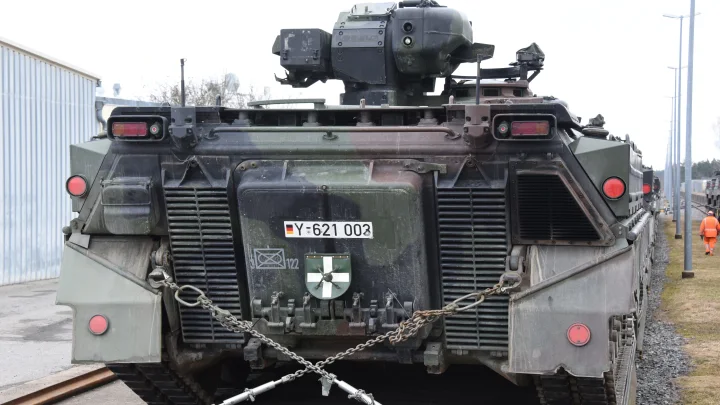 ВСУ заковали в цепи БМП Marder 1A3 из-за угрозы русских дронов