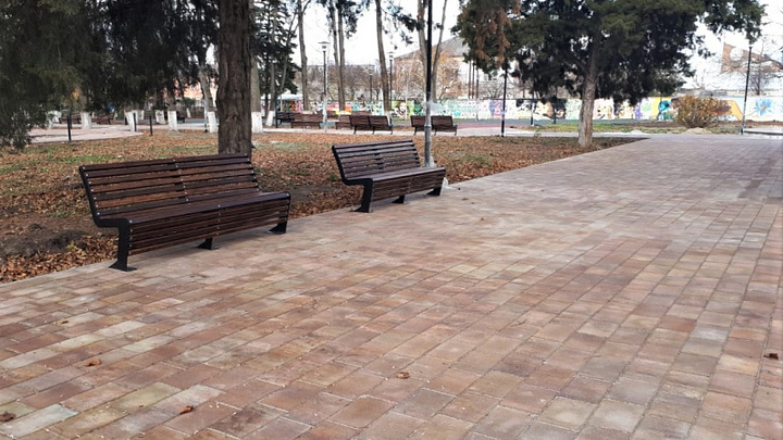 Городской парк культуры и отдыха благоустроили в Гулькевичах