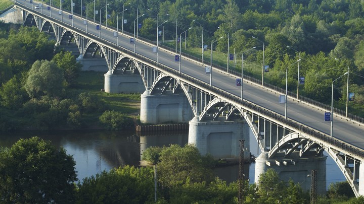 Строительство моста через клязьму