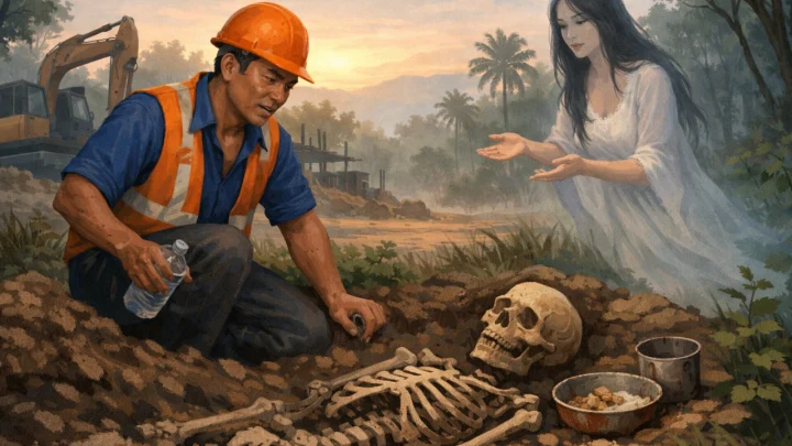 Сон в руку: рабочий из Таиланда нашёл скелет после сна о женщине, просившей еду